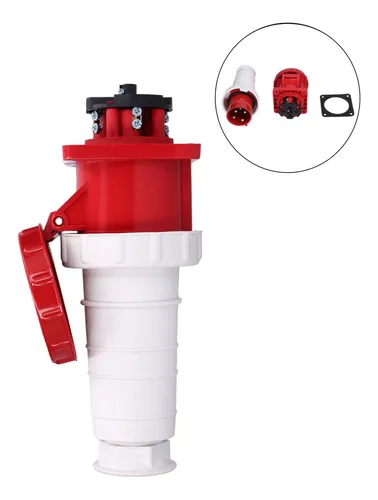 comprar A Enchufe Industrial Impermeable De 3 Fases Y 4 Pines 63a