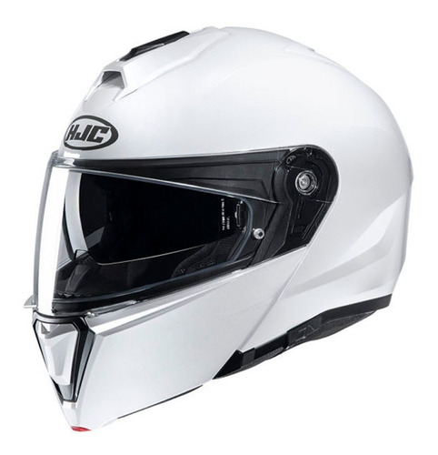 Casco Moto Hjc Rebatible I90 Sólido Pearl White - Fas Motos