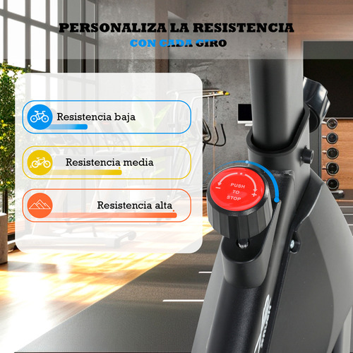 Bicicleta Spinning Fija Kronos 14kg Hogar Fitness Cardio X Rush Negro