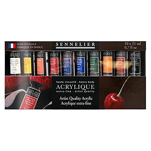 Artists Acrílico Set, 0.7 Fl Oz (paquete De 10), Multi