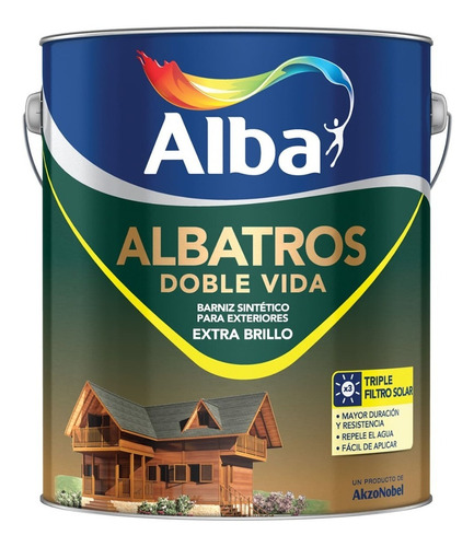 Barniz Albatros Doble Vida Brillante Incoloro 1 L - Deacero