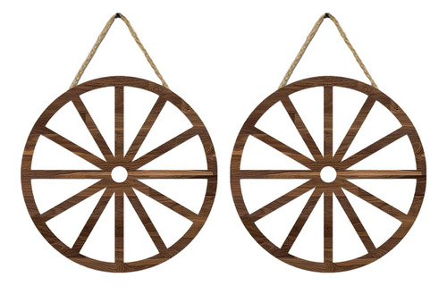 / 2 Piezas De Rueda De Carreta De Madera, Manualidades
