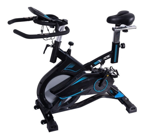 Bicicleta Ergométrica Para Spinning E17 Treino Cardio Casa Preto/azul