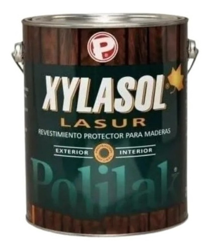 Xylasol Protector Para Madera Polilak Lasur. Brillante 4lt