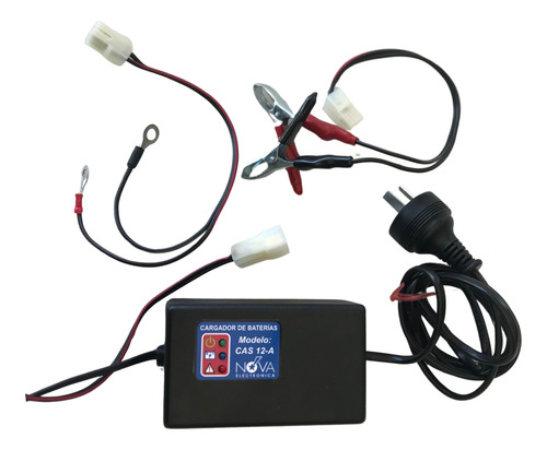 Cargador Profesional 12 Volt Para Baterias De Moto Con Ficha