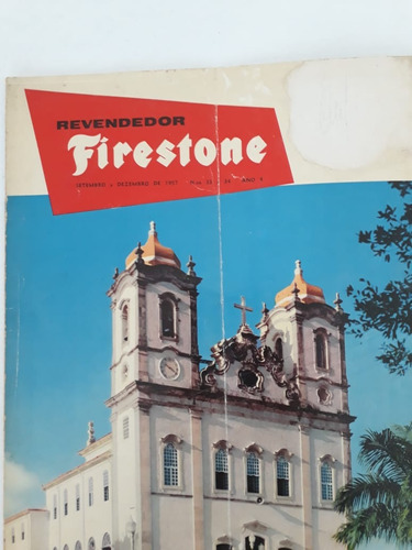 Revista Revendedor Firestone 1957 Capa  Igreja Nossa Senhora