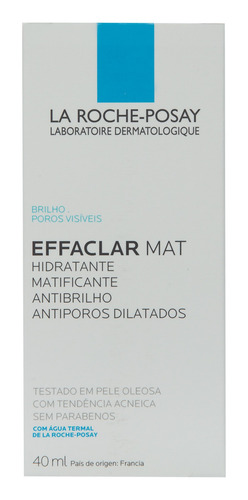 Imagen 2 de 4 de Effaclar Mat 40ml La Roche Posay