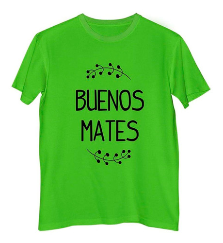 Remera Hombre Color Buenos Mates Yuyo Vector