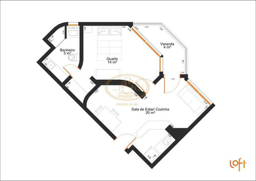 Apartamento Com 1 Dormitório(s) Localizado(a) No Bairro Brooklin Em São Paulo / São Paulo - 10234:916443