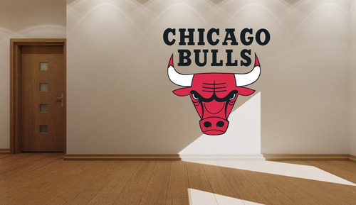 Decoracion De Pared, Recorte De Vinil Nba Chicago Bulls