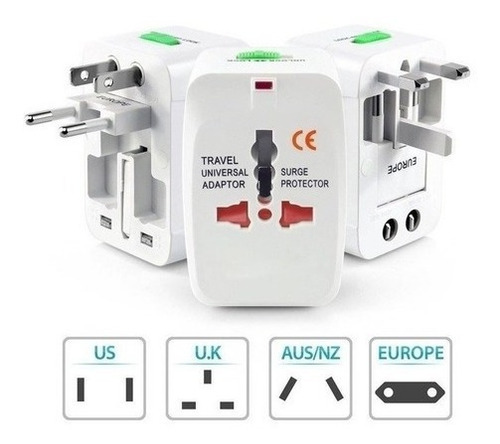 Enchufe Ficha Adaptador Universal Compatible 6 Continentes