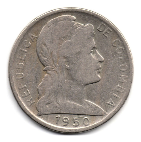 Colombia 5 Centavos 1950 Bogotá 50 Pequeño