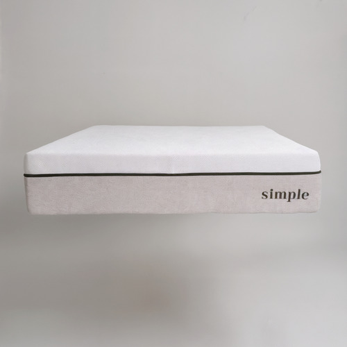 Simple Colchón Memory Foam Queen 25 Cm, Firmeza Media