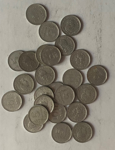 Argentina 25 Monedas De 5 Centavos Aluminio 946/10m
