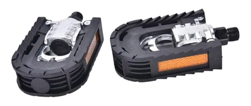 Pedales Plastico Retractil Planos Bicicleta Ligeros 1 Par