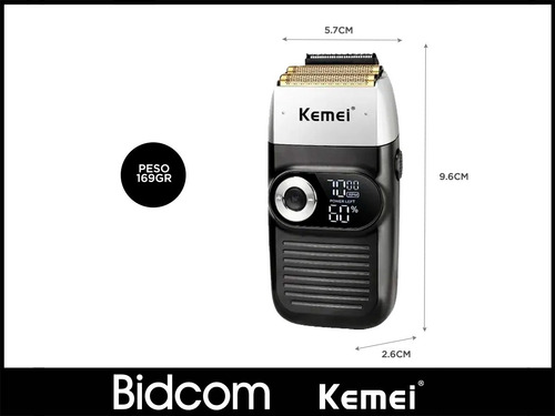 Afeitadora Kemei KM-2026 negra