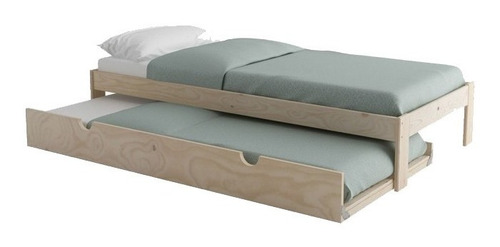 Imagen 5 de 6 de Cama Con Nido Madera Natural 80 X 190 Ref: Bose Con Nido