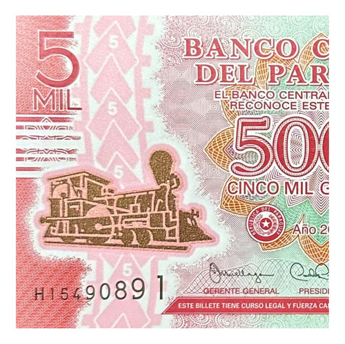 Paraguay - 5.000 Guaranies - Año 2016 - P # 234 - Plastico