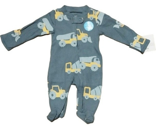 Carters Osito Pijama Termico Algodon Bebe Con Broches