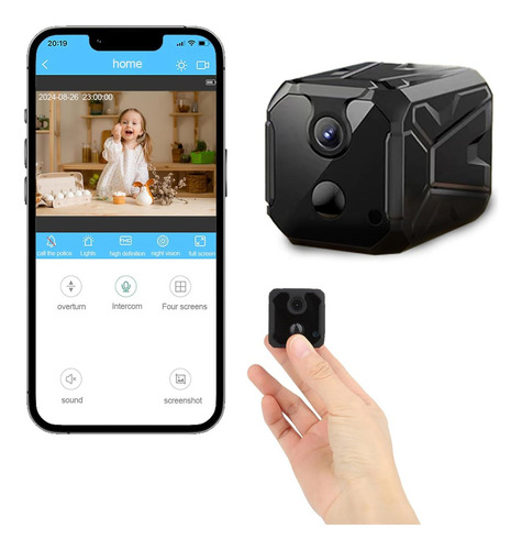 Zhenhan Cámara Espía Cámara Oculta Wifi, Mini Cámara, Duraci