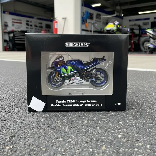 Miniatura Yamaha Yzr-m1 Jorge Lorenzo Movistar Moto Gp 2016