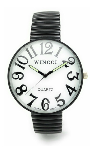 Reloj Mujer Wincci 1259 Cuarzo 43mm Pulso Negro