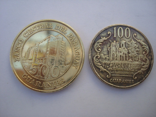 Paraguay Monedas De 500 Y 100 Guaraníes ( Combo)