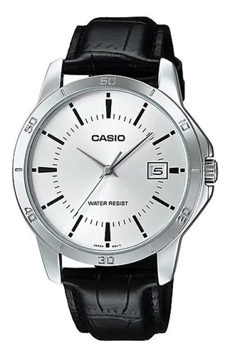 Reloj Casio Análogo Hombre Cuero MTP-V004L-1B2