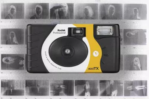 Camara Kodak Desechable Blanco Y Negro 27 Fotos