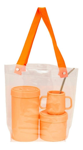 Imagen 6 de 10 de Set 3 Combo Kit Matero Mate Bombilla Yerbera Azucarera Bolso