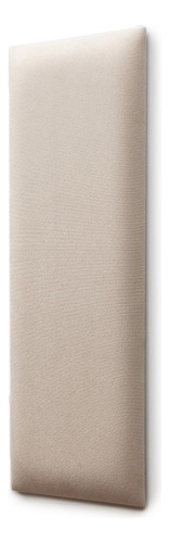 Placa Cabeceira Modulada Adesiva Estofada 20cm X 60cm - Unid Cor Suede Off White