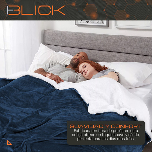 Para Ny Cobija Polar Matrimonial Frazada Suave Con Sherpa /