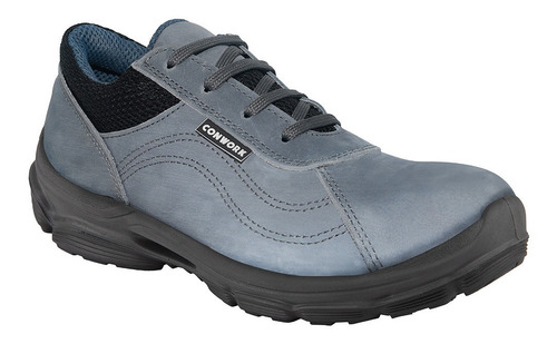 Imagen 1 de 10 de Calzado De Seguridad Conwork Allworks 201za Nobuck Gris