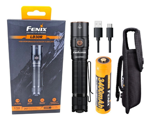 Linterna Tactica Fenix Ld30r 1700 Lumens Recargable 267mts