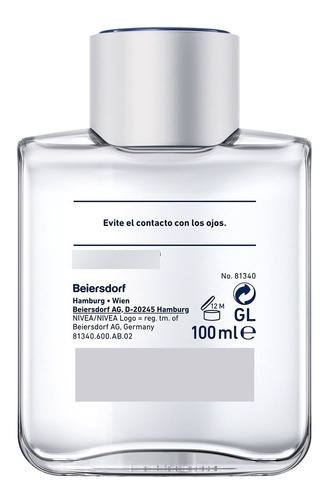 Locion After Shave Nivea Men Silver Protect 100 Ml