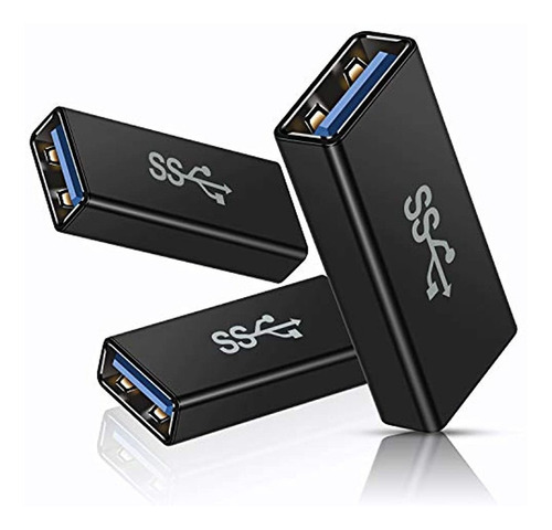 Basesailor - Adaptador Usb Hembra A Hembra (2 Unidades), Usb