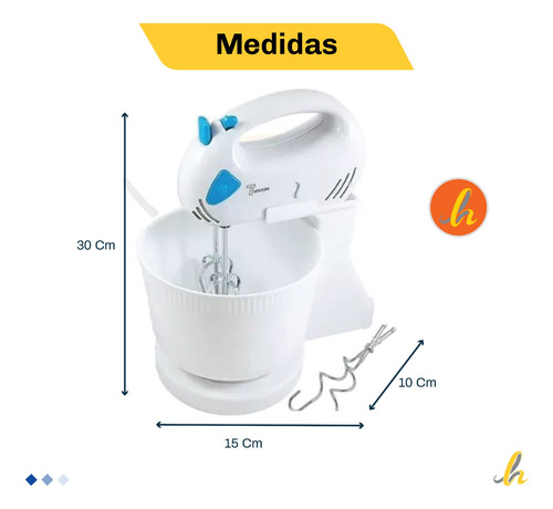 Imagen 2 de 3 de Batidora De Mano Con Bowl Kanji -kjh-bl0300hmb01v Verde Lh