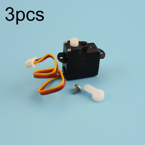 3 Piezas Rc Heclicopter Servo Set Accesorios Fácil De