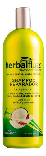 Shampoo Liso Reparador Herbal Fluss X 10 - Ml A $64