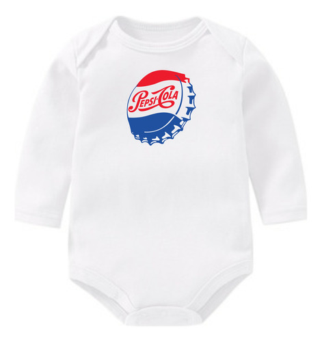 Body Bebe Personalizado Manga Larga Pepsi