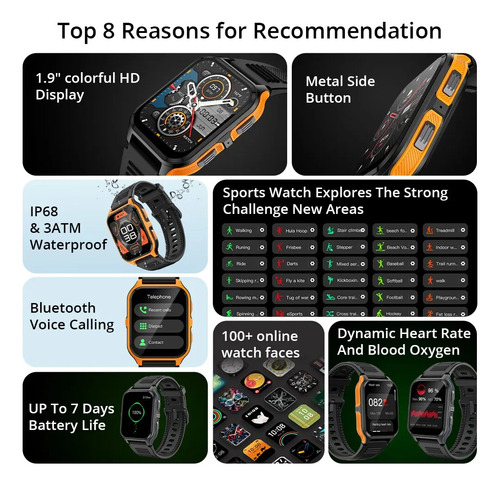Reloj Inteligente Colmi P73 Smartwatch 1.9'' Deportivo 3atm