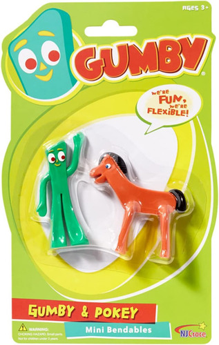 Par De Figuras Flexibles Gumby &amp; Pokey