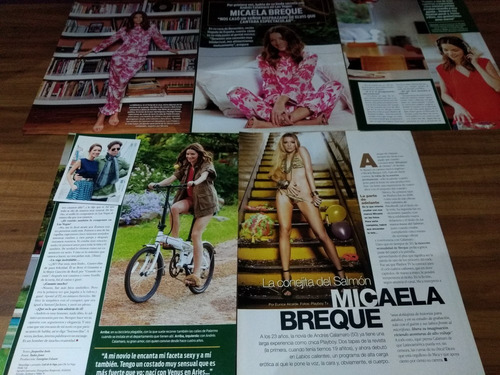 (as055) Micaela Breque * Recortes Revistas Clippings (Usado)