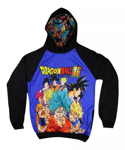 Blusa De Moletom Dragon Ball Goku Super Saiyajin Blue Anime Desenho -  Estampado