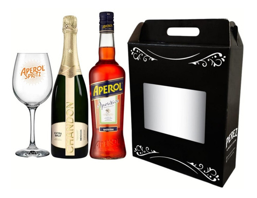 Kit Chandon Extra Brut + Aperol + Copa Aperol - Pérez Tienda