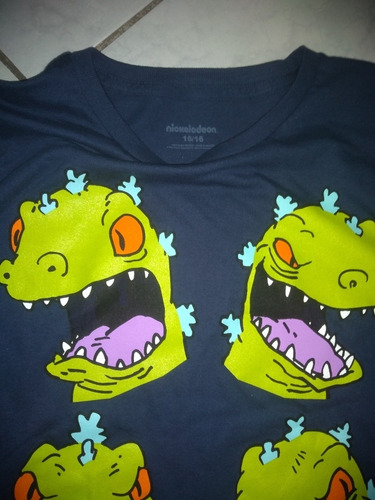 Playera Original Nickelodeon Rugrats Reptar Juvenil Talla 16 (Usado)