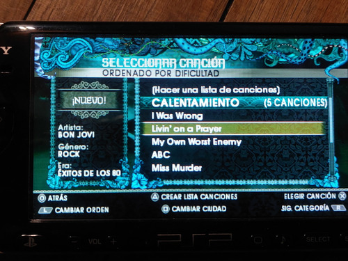 Psp Juego Rockband Unplugged Completo Sony Psp Playstation P
