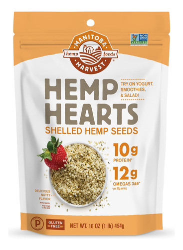 Manitoba Harvest Hemp Corazones De Semillas De C&aacute;&nti