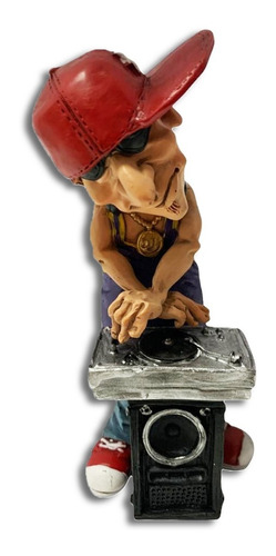 Escultura Original Retro Vintage Mini Dj Hip Hop Breakdance
