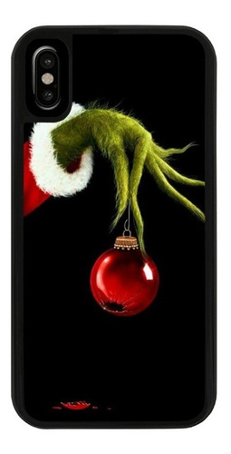 Funda Uso Rudo Tpu Para iPhone El Grinch Navidad Esfera